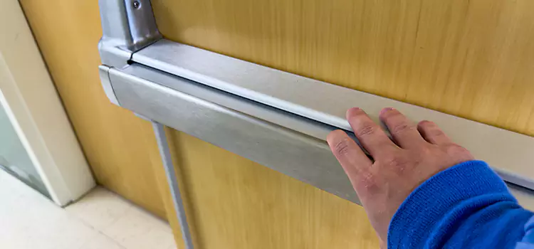 Installing a Push Bar on a Door Naperville